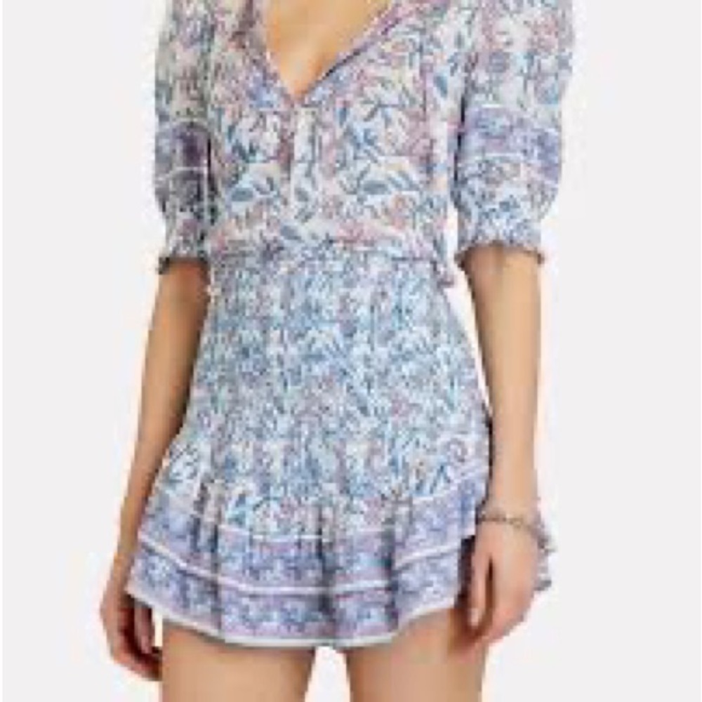 SAYLOR Katrina Mini Floral Multi Blue skirt